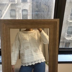 Cream knit sweater